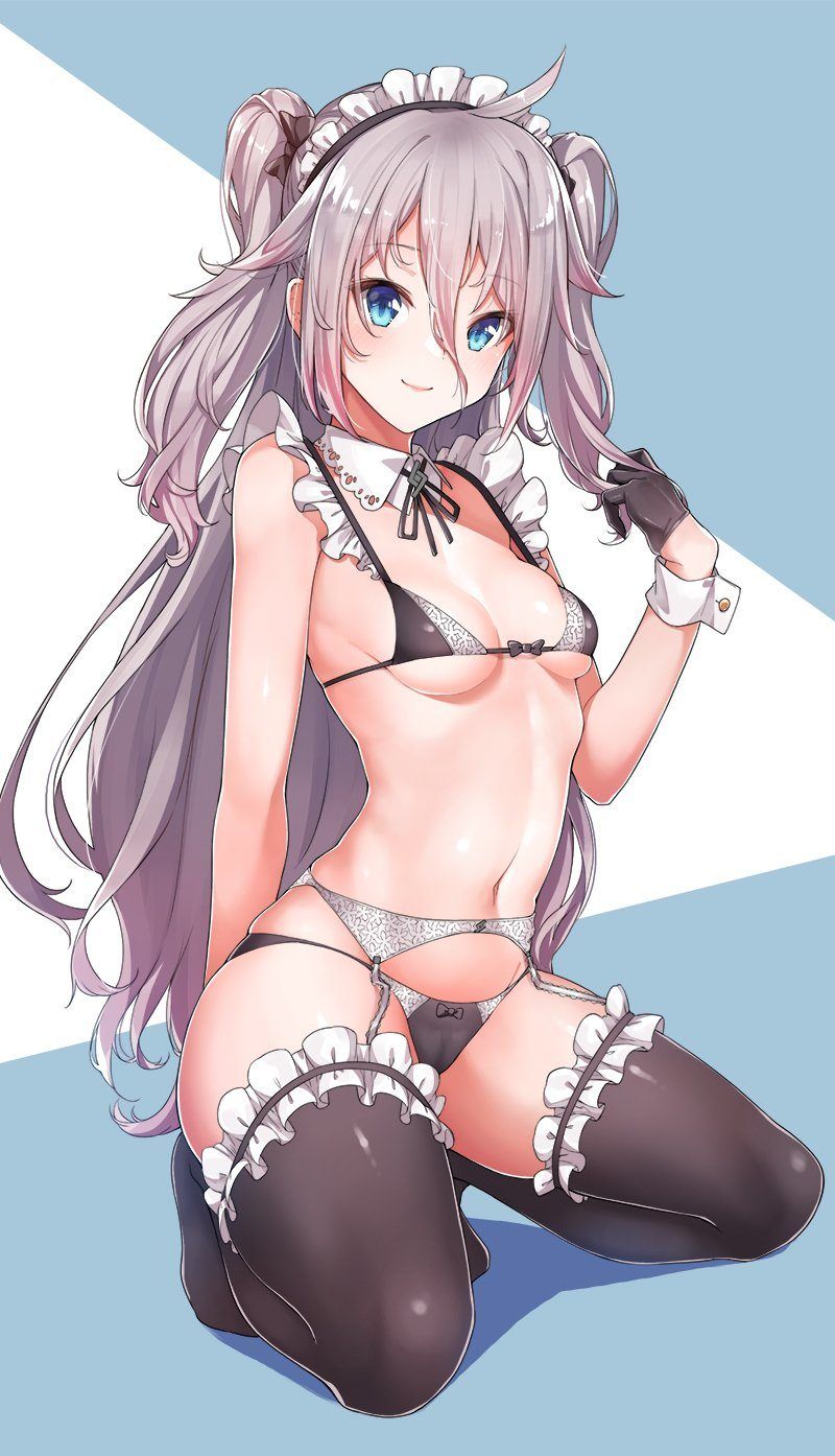大人のお姉さんの証ガーターベルトをした二次エロ少女のエロ画像 その魔性の太ももが私を狂わせるw